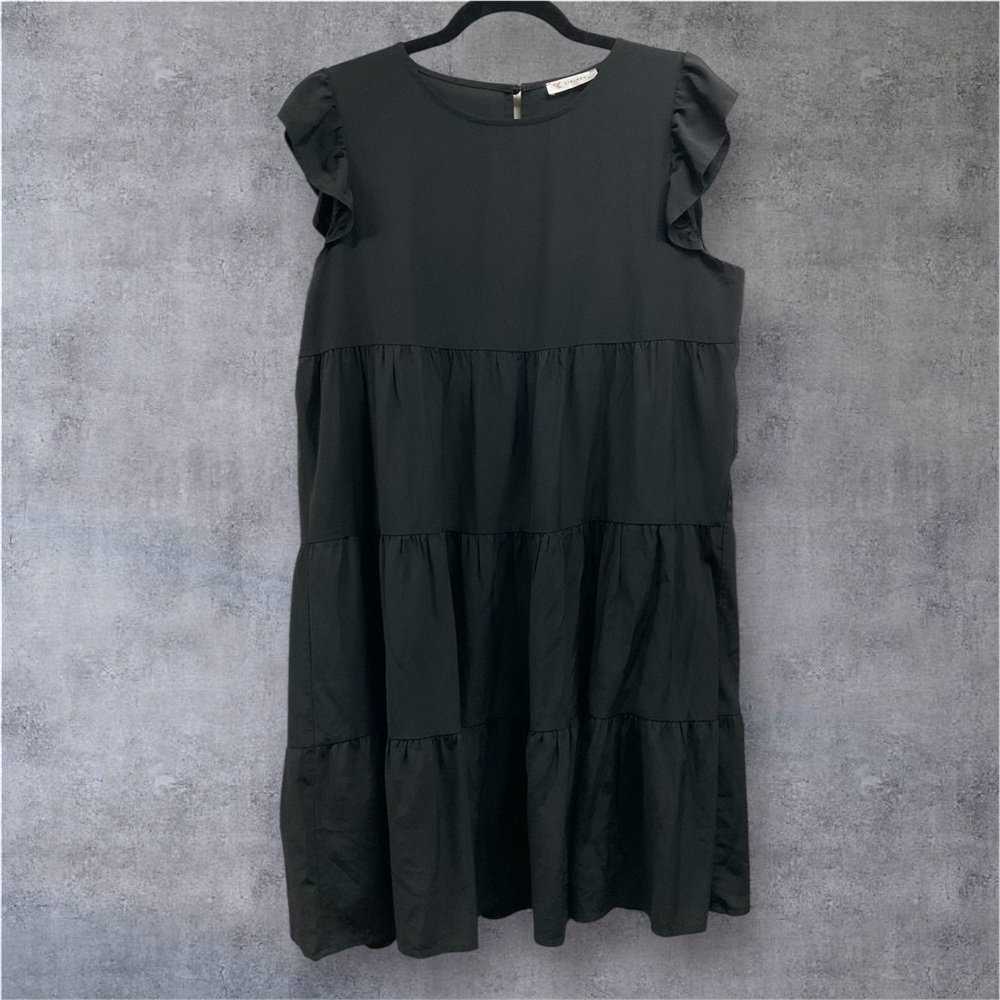 Kirundo Ruffle Sleeve Rayon Blend Babydoll Dress - Picture 5 of 8